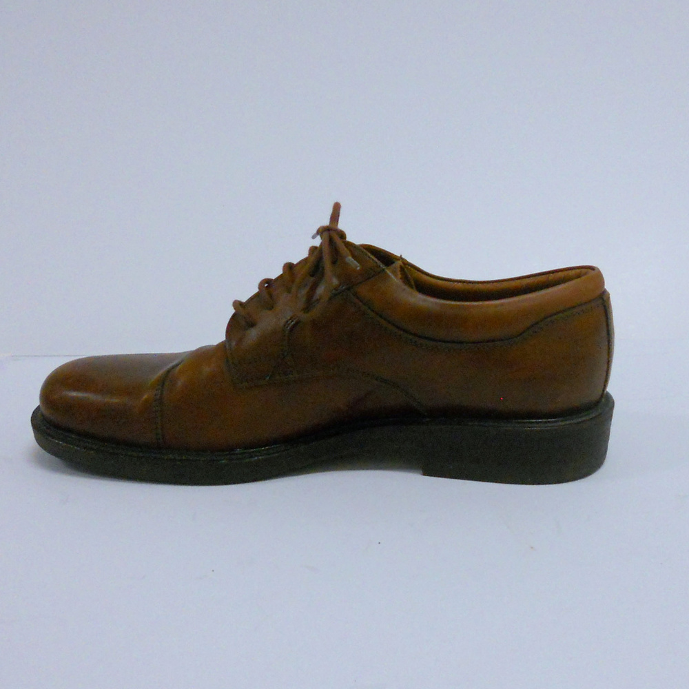 Vtg Johnston & Murphy Oxford Laceup 10.5 Italy Brown
